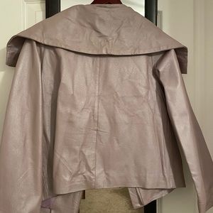 Worn once beautiful leather jacket.